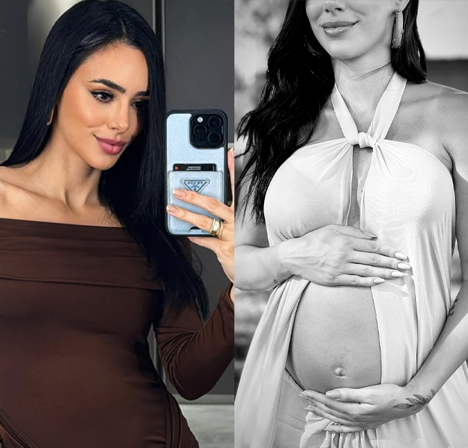 Grávida, Bruna Biancardi posta novo clique exibindo a barriguinha e encanta <i>web</i>