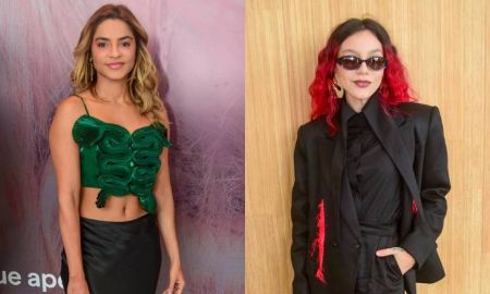 Lucy Alves, Priscilla e mais famosos conferem desfile da marca <i>Normando</i> na <i>SPFW</i>