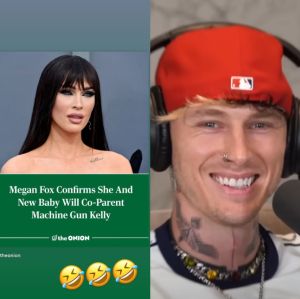 Machine Gun Kelly se diverte com notícia sobre a filha recém-nascida com Megan Fox