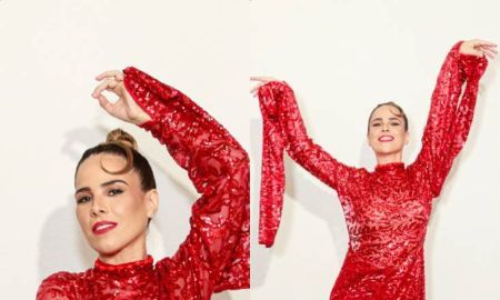 Wanessa Camargo chama a atenção com vestido diferentão em desfile da <i>SPFW</i>