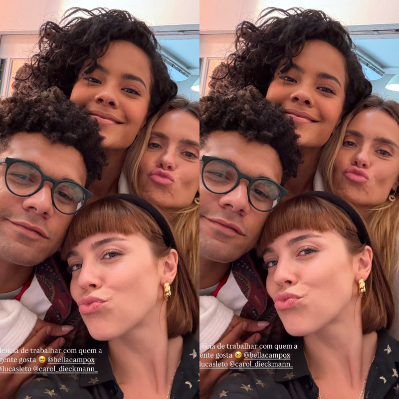 Em meio a suposta crise em <I>Vale Tudo</i>, Alice Wegmann posta foto com Bella Campos: <I>Delícia de trabalhar com quem a gente gosta</i>