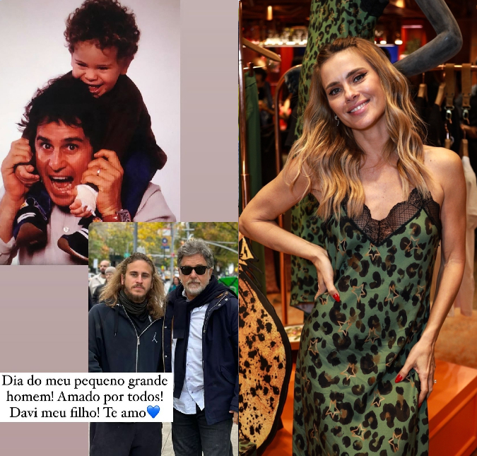 Marcos Frota e Carolina Dieckmann comemoram 26 anos de idade do filho, Davi