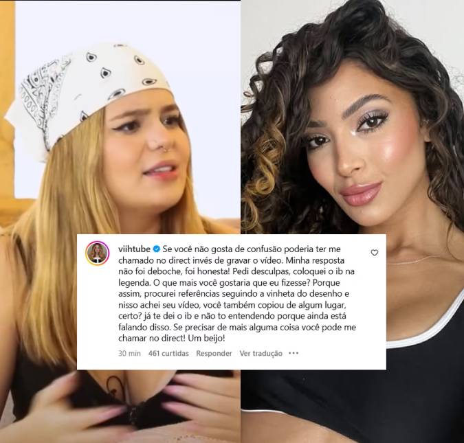 Viih Tube rebate influenciadora que a acusou de plágio em campanha publicitária: <i>Minha resposta não foi deboche</i>
