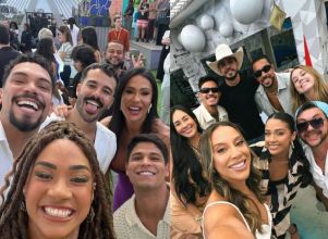 Participantes do <i>BBB25</i> se reencontram em evento dentro da casa