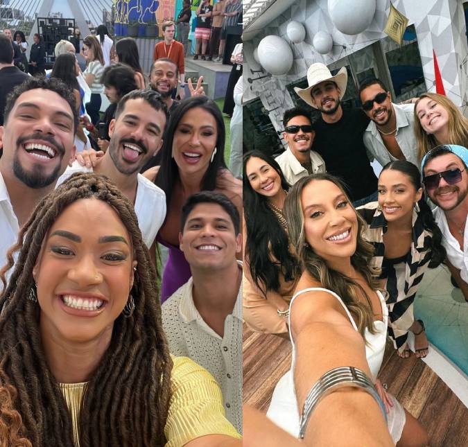 Participantes do <i>BBB25</i> se reencontram em evento dentro da casa