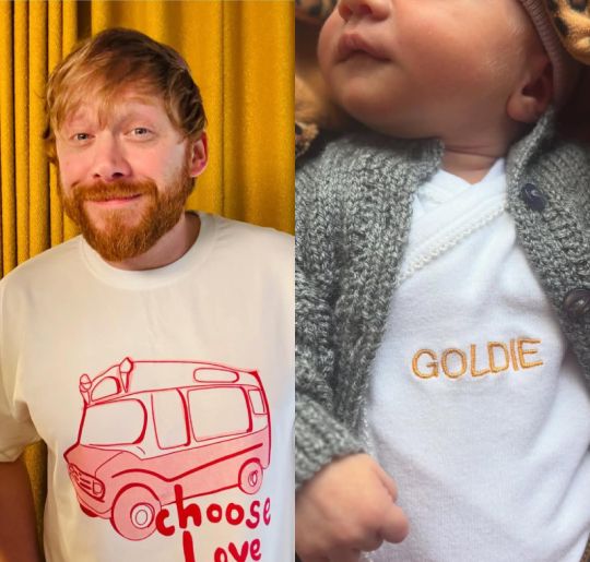 Rupert Grint, Ron Weasley de <i>Harry Potter</i>, anuncia nascimento da segunda filha. Veja os herdeiros dos famosos que nasceram em 2025