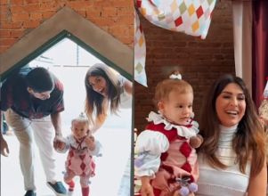 Fernanda Paes Leme celebra aniversário de um ano da filha, Pilar