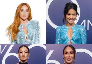 Famosas escolhem mesmo <i>look</i> para festa de 60 anos da <i>TV Globo</i>