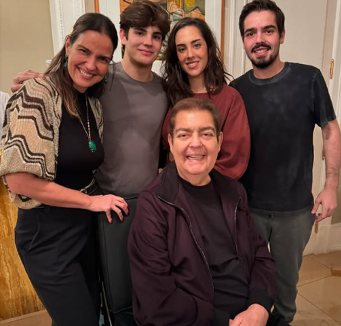 Luciana Cardoso comemora aniversário de Faustão e revela internação recente do apresentador: <i>Superou mais uma</i>