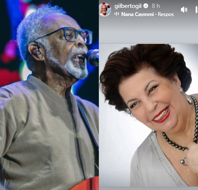 Gilberto Gil se despede da ex-esposa, Nana Caymmi