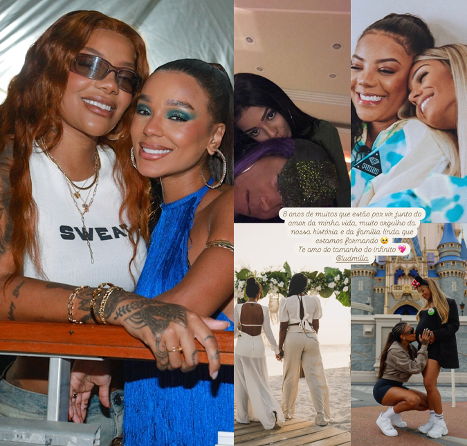Brunna Gonçalves comemora oito anos com Ludmilla: <i>Muito orgulho da nossa história</i>