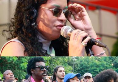 Seu Jorge prestigia <i>show</i> da filha, Flor, no segundo dia do <i>Nômade Festival</i>! Veja mais famosos que passaram por lá