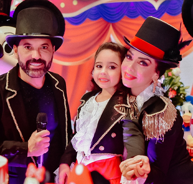 Edson e Deia Cypri celebram os seis anos da filha Bella