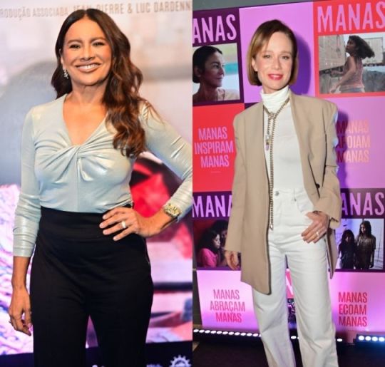 Dira Paes e Mariana Ximenes comparecem a pré-estreia do filme <i>Manas</i>. Veja quem mais esteve por lá