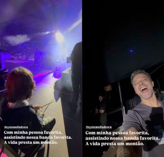 Lucas Lima curte <i>show</i> ao lado do filho, Theo. Confira tudo o que se sabe sobre o filho de Sandy com o cantor