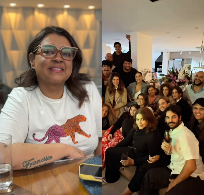Um dia antes de viagem aos Estados Unidos, Preta Gil recebe amigos em casa para celebrar o Dia das Mães