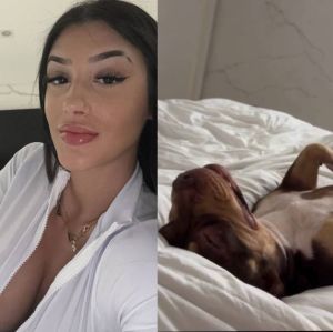 Bia Miranda diverte seguidores ao mostrar sua cachorrinha roncando enquanto dorme em sua cama