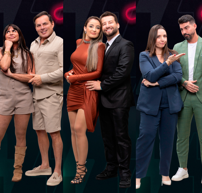 Gretchen e Esdras, Gi e Eros, Carol e Radamés estão na DR do <I>Power Couple Brasil 7</I>