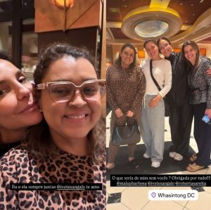 Preta Gil curte companhia de Ivete Sangalo e mais amigas nos Estados Unidos: <i>O que seria de mim sem vocês?</i>