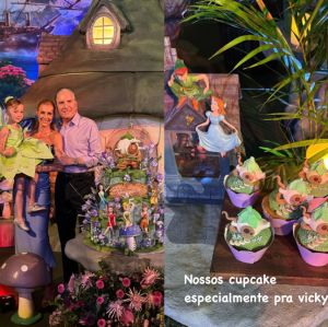 Quarto da Wendy, bolo da Sininho e amigas... Confira detalhes da decoração da festa de Vicky Justus