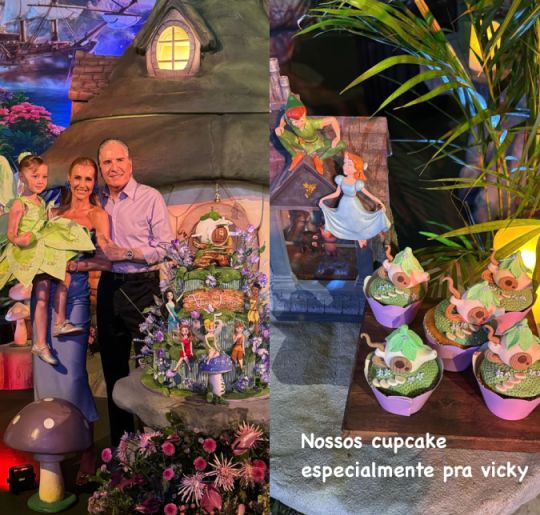 Quarto da Wendy, bolo da Sininho e amigas... Confira detalhes da decoração da festa de Vicky Justus