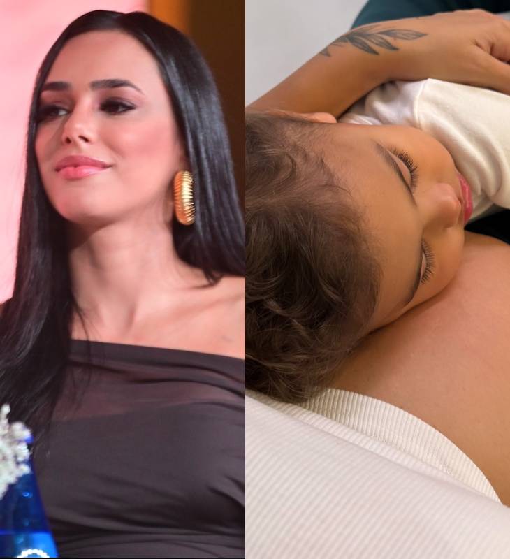 Grávida, Bruna Biancardi revela se Mavie sente ciúmes de Mel, sua segunda filha com Neymar Jr.