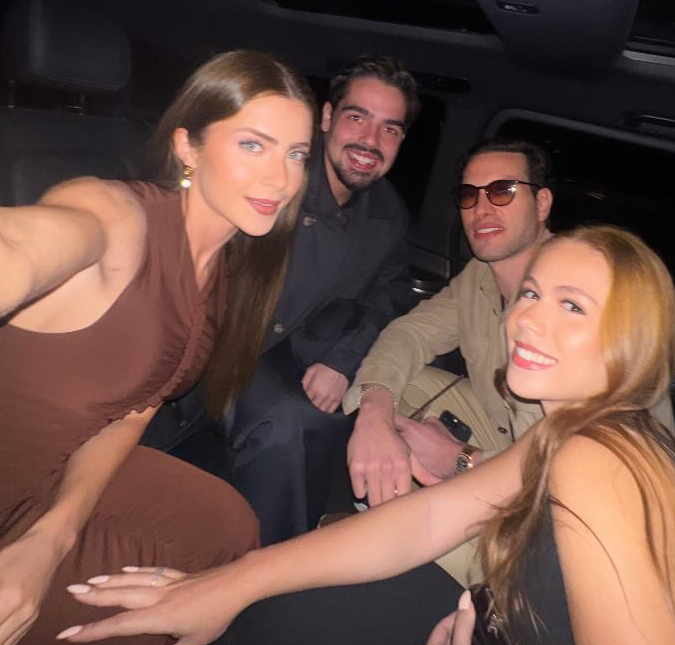 Ao lado de amigos, Jade Picon e João Silva curtem noitada em Cannes