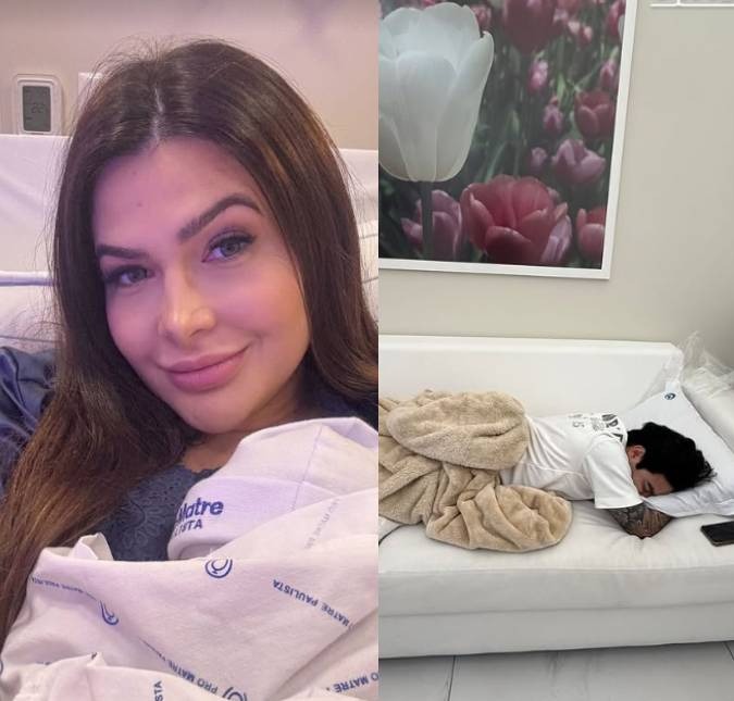 Mila Braga compartilha foto de Yudi Tamashiro dormindo após noite em claro com filho recém-nascido: <i>Perdi um soldado</i>