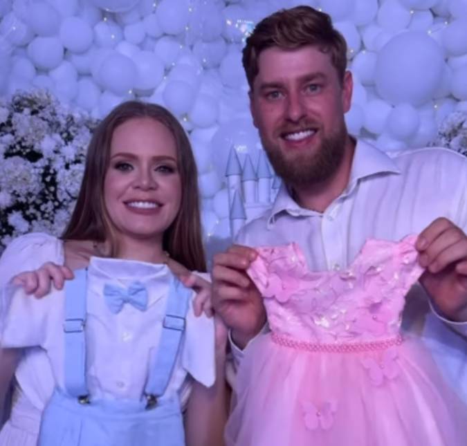 Mamãe de dois! Paulinha Leite revela que está esperando gêmeos durante chá-revelação de luxo