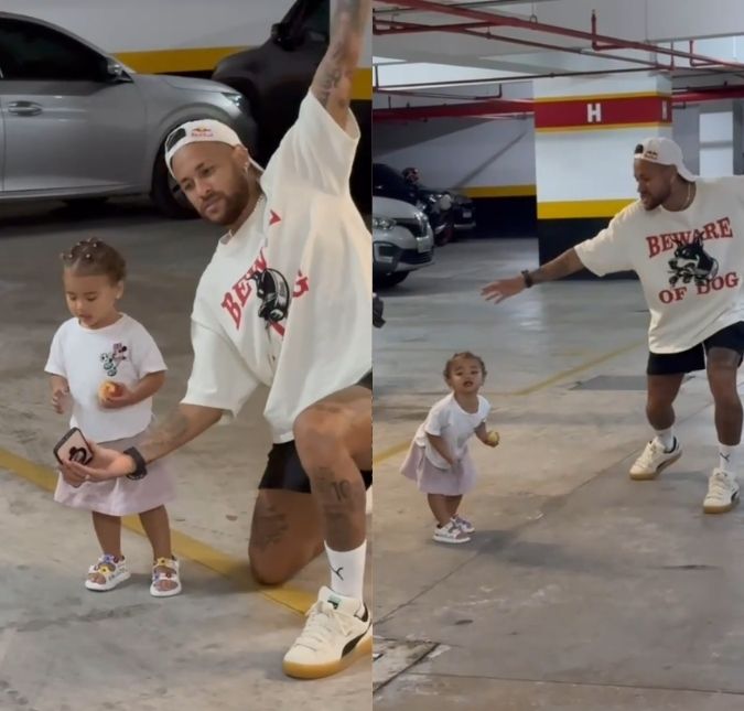 Neymar Jr. e Mavie se divertem cantando e dançando juntos: <i>Nosso momento Moana</i>