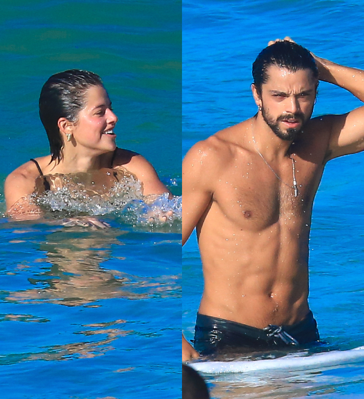 Agatha Moreira e Rodrigo Simas roubam a cena durante dia de praia; veja fotos