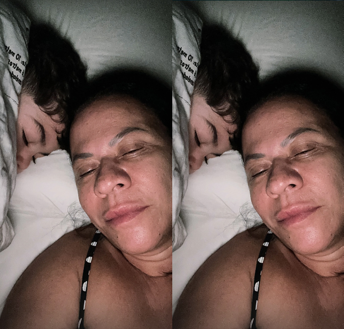 Após pedido de guarda de Murilo Huff, Dona Ruth posta foto com Leo e mostra cuidados com o neto