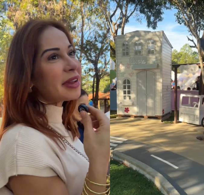 Maíra Cardi doa minicidade de luxo da filha, avaliada em 300 mil reais, para creche: <i>Que se divirtam muito</i>