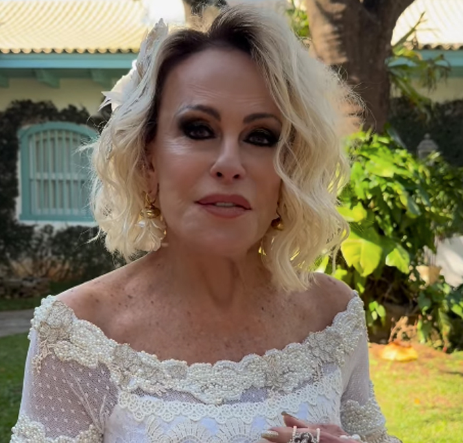 Durante festa junina, Ana Maria Braga realiza cerimônia para celebrar união com o marido, Fábio Arruda