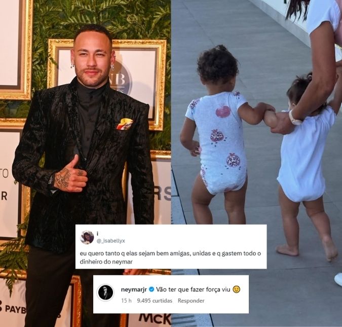 Neymar Jr. garante que as filhas terão <i>que fazer força</i> para gastar sua fortuna ao responder internauta