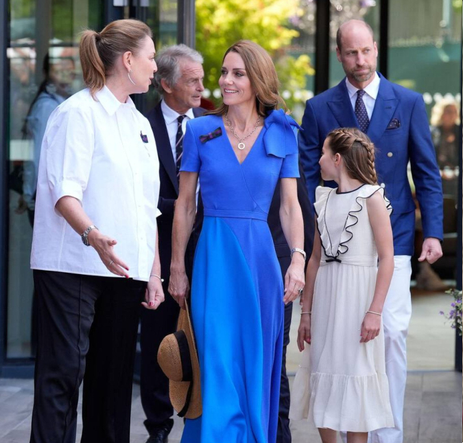 Kate Middleton e Príncipe William levam Charlotte e George ao Torneio de Wimbledon