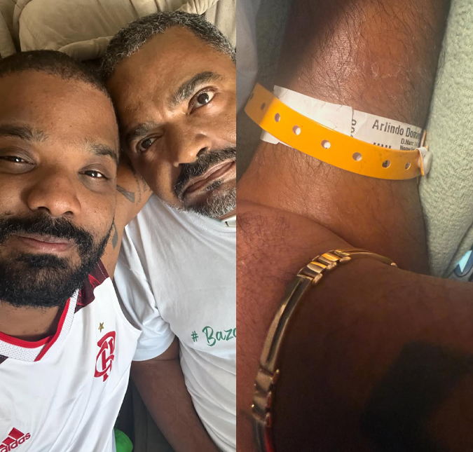 Arlindinho posta foto de mãos dadas com o pai, Arlindo Cruz: <i>Seguimos na luta</i>