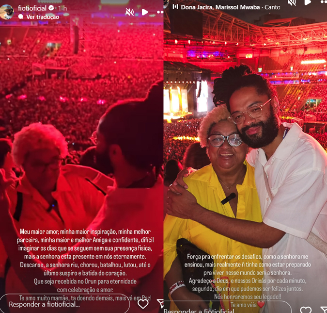 Evandro Fióti lamenta morte da mãe, Dona Jacira: <i>Tá doendo demais</i>