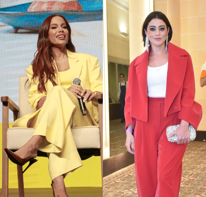 Anitta visita <i>set</i> de gravação de <i>Nosso Lar 3: Vida Eterna</i> e Carol Castro declara: <i>Fã declarada da história</i>