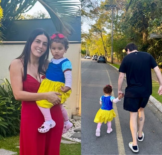 Irmã de Bruna Biancardi encanta com cliques de Mavie fantasiada de Branca de Neve