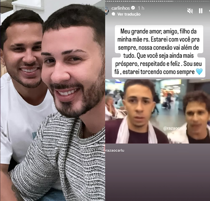 Carlinhos Maia se declara para Lucas Guimarães após separação: <i>Nossa conexão vai além de tudo</i>