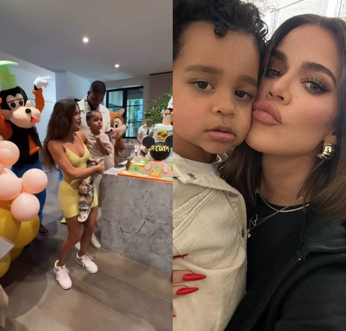 Khloé Kardashian celebra aniversário do filho caçula com festa temática do Mickey Mouse