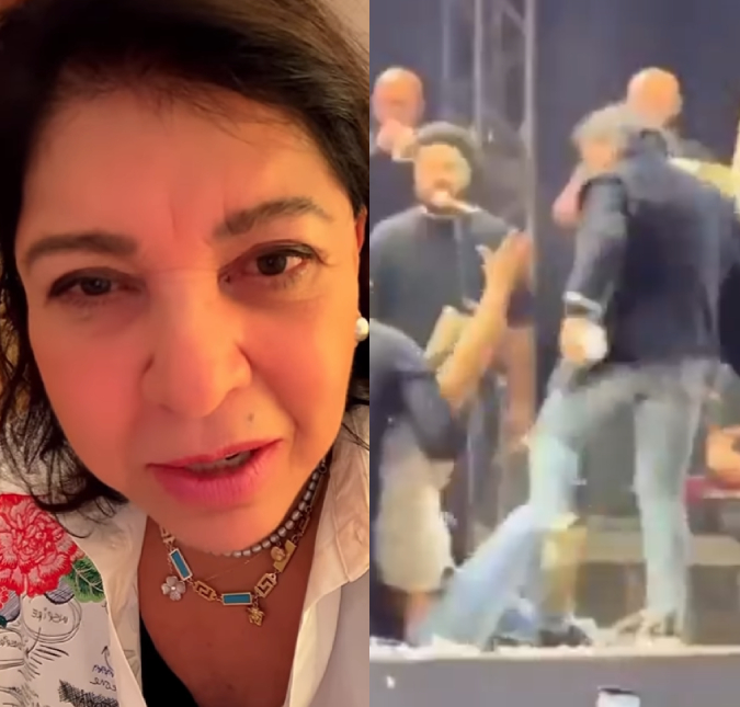 Roberta Miranda explica reação polêmica após fã subir ao palco: <I>Ação e reação</i>