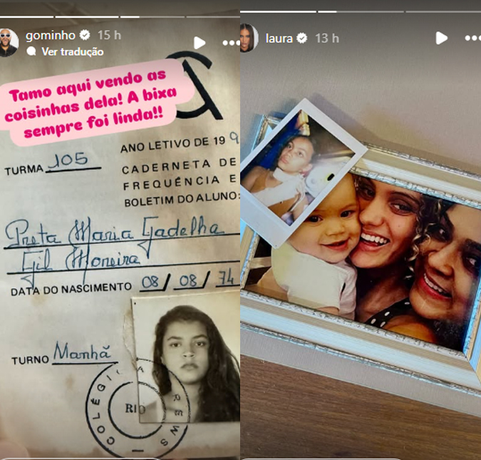 Gominho e ex-nora de Preta Gil resgatam cliques da cantora: <i>Sempre foi linda</i>