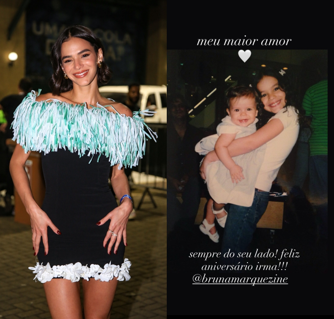 Irmã de Bruna Marquezine homenageia a atriz em aniversário de 30 anos: <I>Meu maior amor</i>