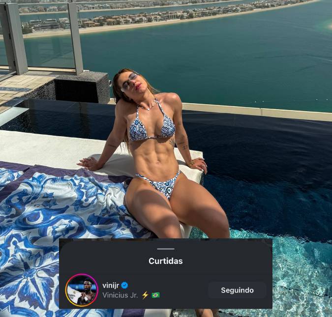 Em meio a rumores de affair, Vini Jr. curte foto de Virginia Fonseca de biquíni