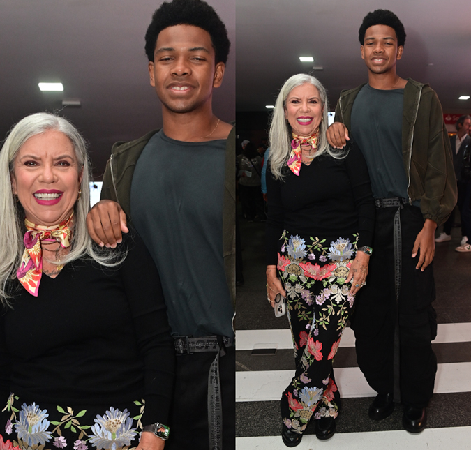 Astrid Fontenelle prestigia peça com o filho e altura do jovem chama atenção. Confira mais famosos que marcaram presença