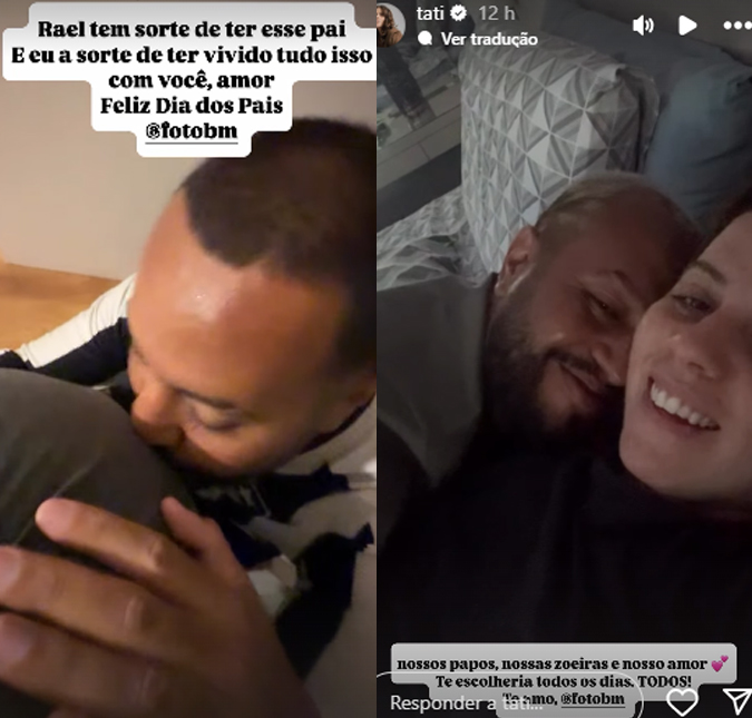 Tati Machado homenageia o marido do Dia dos Pais: <i>Te escolheria todos os dias</i>