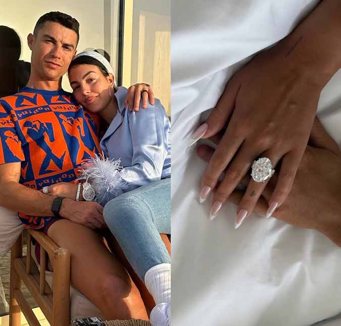 Impressionante! Aliança que Cristiano Ronaldo deu a Georgina pode chegar a mais de 20 milhões de reais
