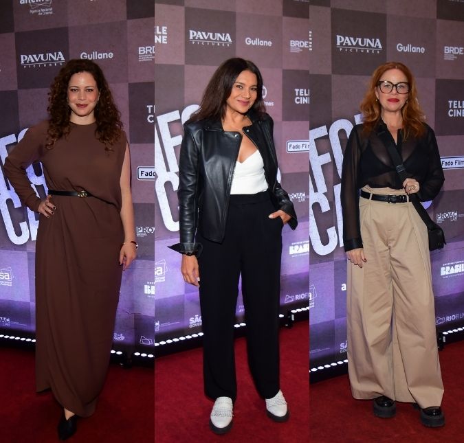 Leandra Leal, Dira Paes, Karine Teles e mais celebridades se reúnem em pré-estreia de <i>Os Enforcados</i>